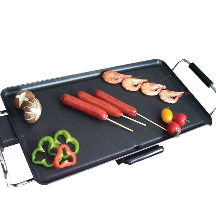 52*29CM Smokeless Indoor Electric Flat Top Grill Non Stick Aluminum Griddle for Household-海智集-