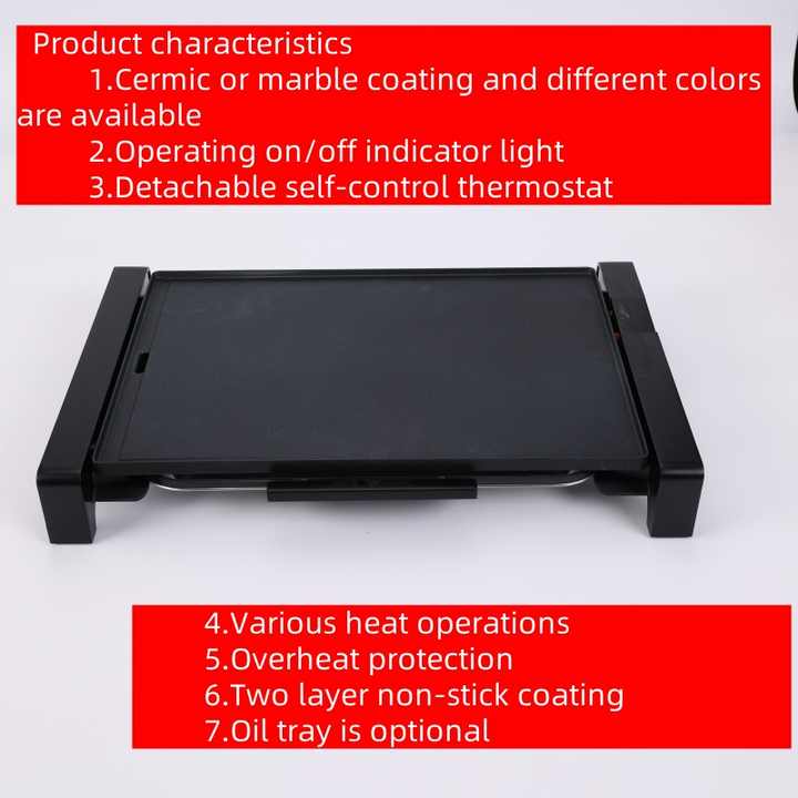 Smokeless Indoor Tabletop Electric Bbq Grill Bbq Griddle Manufacturer Smokeless for Cooking Pancakes-海智集-