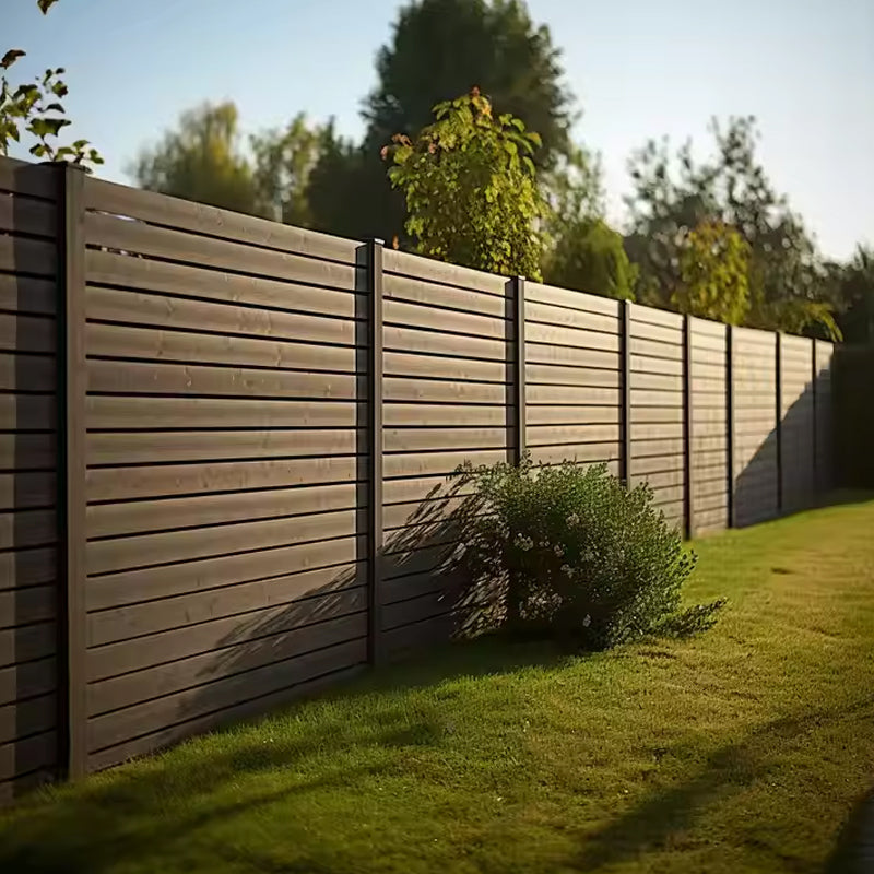 Outdoor Plastic Privacy White 6ft 8ft Privacy Cheap Garden Pvc Wpc Wholesale Vinyl Fence Panels-海智集-