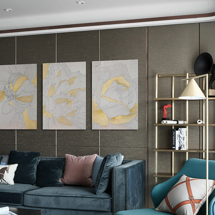 Commercial Suzhou Full Embroidery — framed, simulated silk, soft luster. Dual craftsmanship. Wholesale for decor firms, commercial use; home use too. Art decor for hotels, offices, residences.Bloom-海智集-