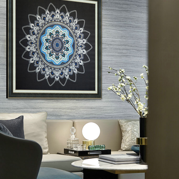 Commercial Suzhou Full Embroidery — framed, simulated silk, soft luster. Dual craftsmanship. Wholesale for decor firms, commercial use; home use too. Art decor for hotels, offices, residences.GorgeousEverything is Thriving I-海智集-