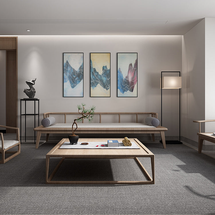 Commercial Suzhou Full Embroidery — framed, simulated silk, soft luster. Dual craftsmanship. Wholesale for decor firms, commercial use; home use too. Art decor for hotels, offices, residences.Landscape Impression-海智集-