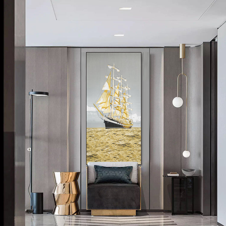 Commercial Suzhou Full Embroidery — framed, simulated silk, soft luster. Dual craftsmanship. Wholesale for decor firms, commercial use; home use too. Art decor for hotels, offices, residences.Plain sailing-海智集-
