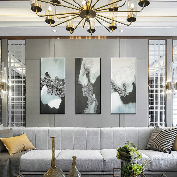 Commercial Suzhou Full Embroidery — framed, simulated silk, soft luster. Dual craftsmanship. Wholesale for decor firms, commercial use; home use too. Art decor for hotels, offices, residences.Sky Impression-海智集-
