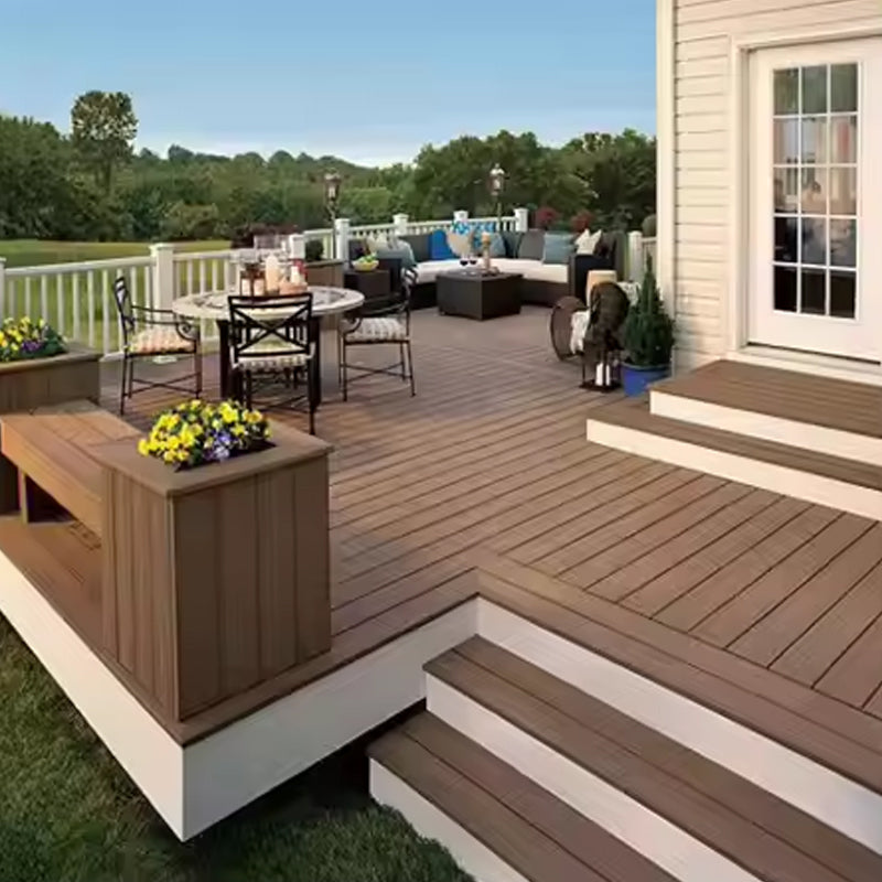 Outdoor Waterproof Vinyl Waterproof Outdoor Flooring Artificial Wpc Pool Wood Plastic Composite Decking-海智集-