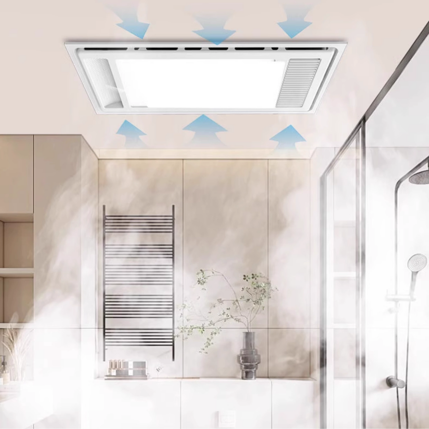 Air heating ZC-M30-1, bathroom heater, integrated ceiling, exhaust fan, lighting, integrated bathroom, warm air blower-海智集-