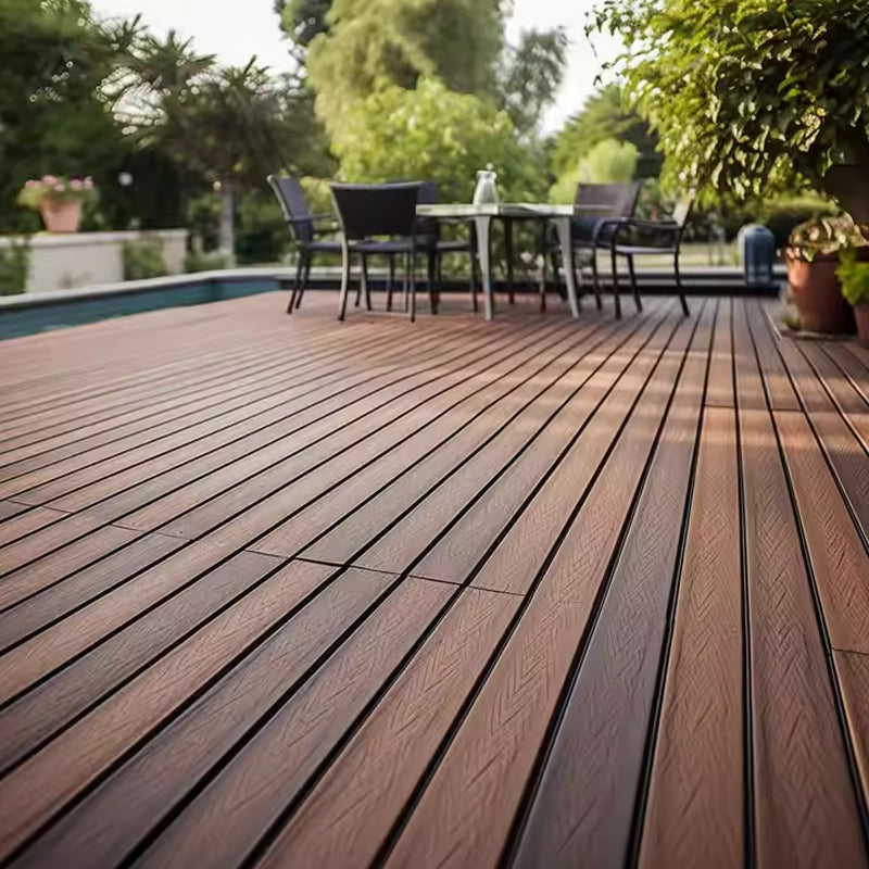 Wpc Outdoor Decking 3D Wood Grain Composite Waterproof Decking Board Wood Plastic Flooring-海智集-