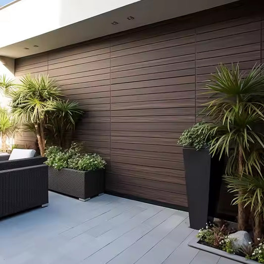 Pvc Wood Plastic Wpc Composite Exterior Wall Cladding Outdoor Panel Board-海智集-