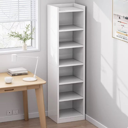 Bookshelf Storage Rack, Floor-standing Simple Multi-layer Home Use Cabinet, Storage Cabinet for Narrow Spaces, Small Bookcase Against the Wall for Organization-海智集-