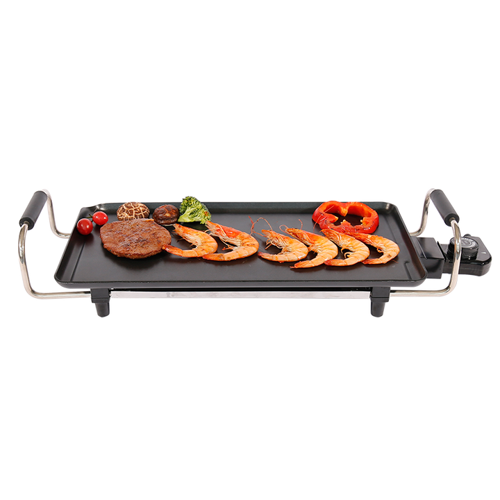 Factory Indoor Tabletop Thermostat Height Adjustable BBQ Electric Barbecue Grill Aluminum Grill for Household-海智集-