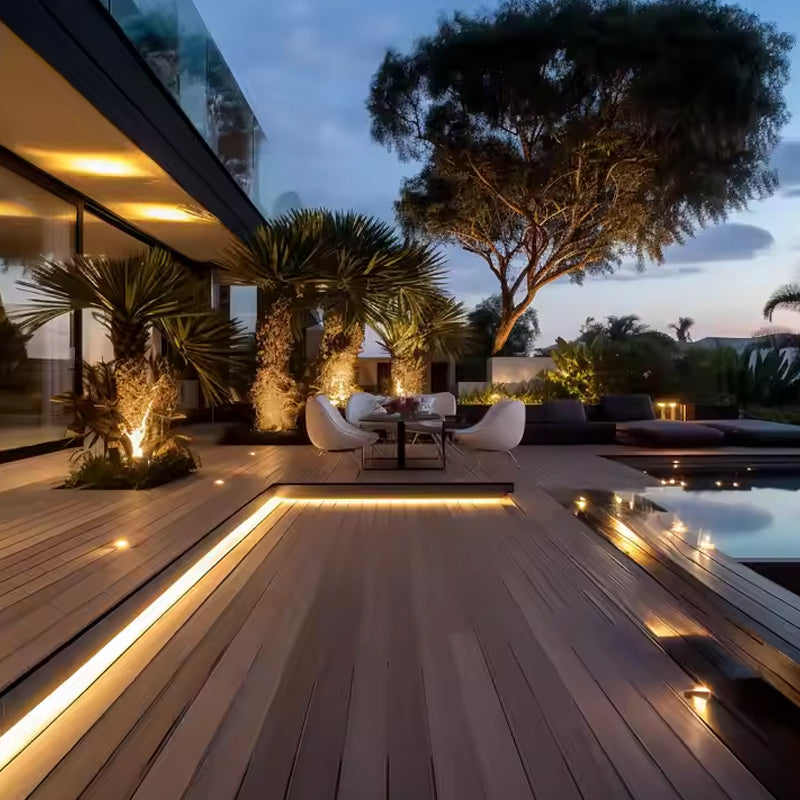 Wood Plastic Composite Solid Floor Outdoor Decking Flooring Wpc Deck-海智集-