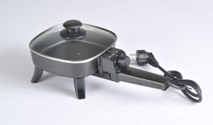 Non Stick Electric Skillet and Cooking Pot Mini Electric Skillet Cooker Multifunction Rice Cooker Noodle-海智集-