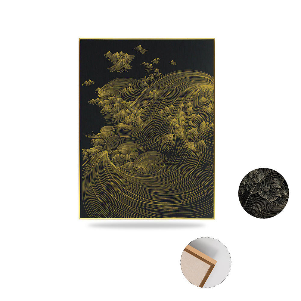 High Quality Embroidery Craft Living Room Decor Wall Paintings Custom Luxurious Wall Art Home Decor Paintings-海智集-