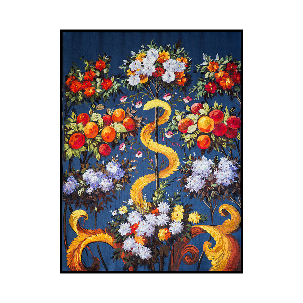 High Quality Embroidery Fruits of Victory Pattern Living Room Hotel Decoration Wall Paintings Custom Decorative Wall Murals-海智集-