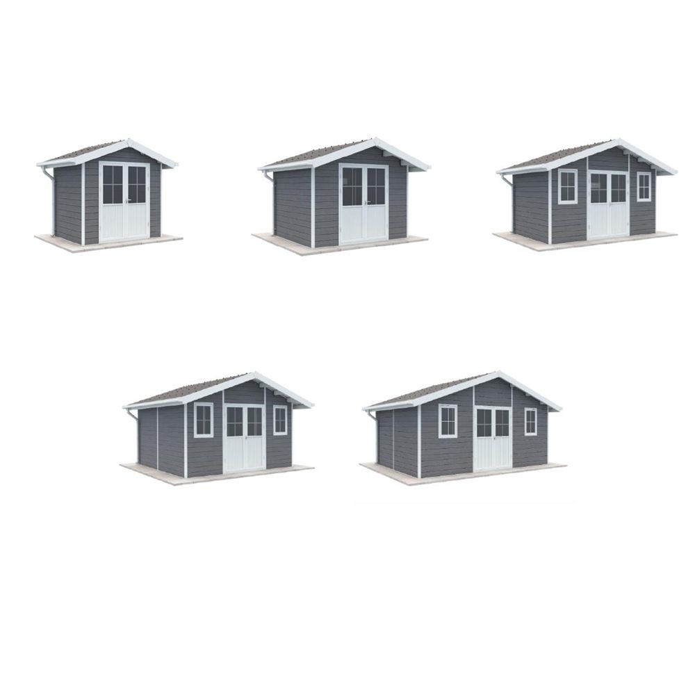 Wholesale Outdoor Garden Tools Shed Easy Assembled Waterproof Metal Rot Proof Storage Shed Backyard Tool House-海智集-