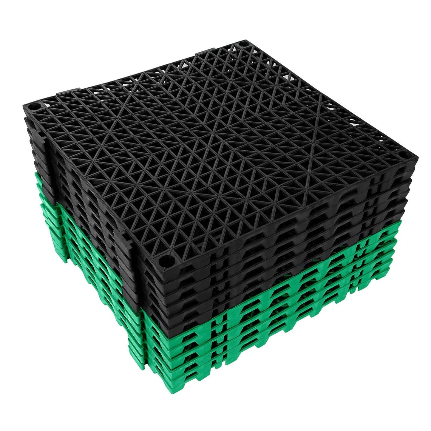 Eco Friendly Interlocking Modular Flooring Tile Lightweight PP Suspended Floor Anti Slip Plastic Flooring for Sports-海智集-