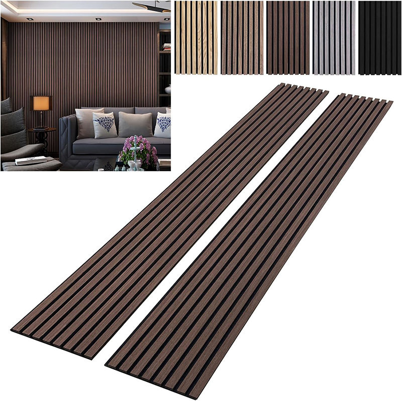 High Quality Modern Interior Acustic Wall Panel Decoration MDF Acoustic Wall Panel Custom Wooden Acoustic Wall Panel-海智集-