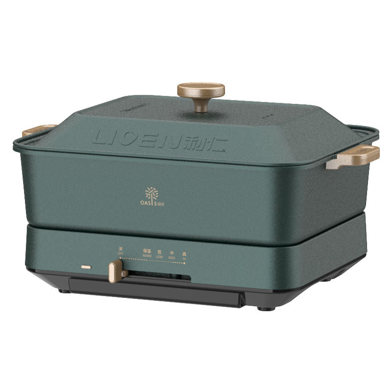 Smokeless Indoor Electric Hot pot Temperature control multi-function electric hot pot for household-海智集-