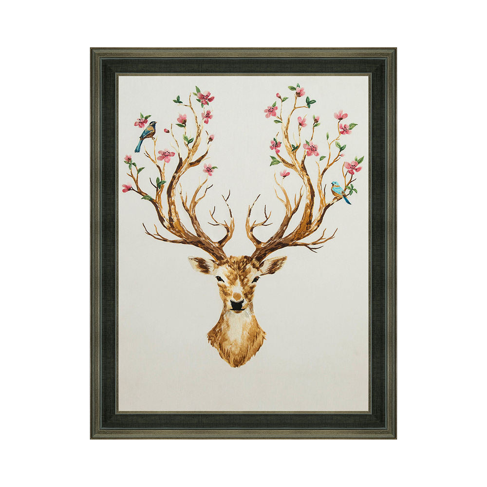 High Quality Embroidery Craft Living Room Decoration Animal Wall Hanging Murals Custom Luxurious Home Wall Art Painting-海智集-