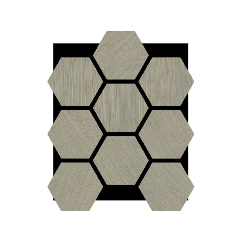 Geometric Hexagonal Soundproof Wall Panels Eco Friendly MDF Wood Slat Design for Stylish Room Decoration-海智集-