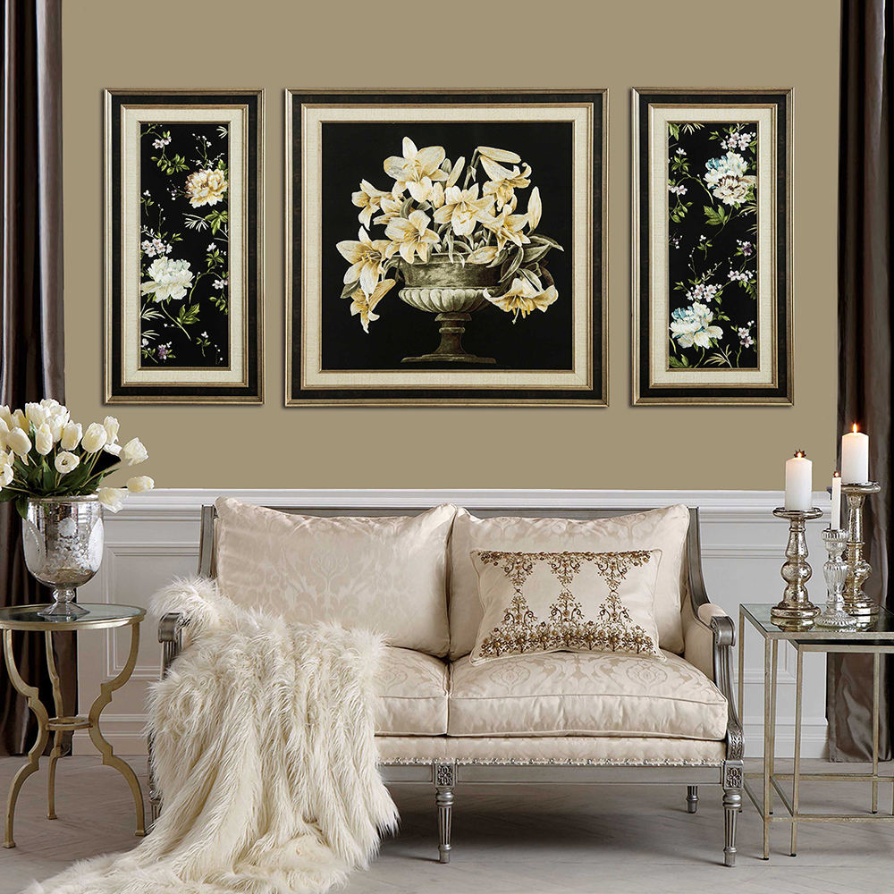 Luxury Floral Embroidery Art Exquisite Handcrafted Flower Wall Decor for Elegant Home Gift Giving-海智集-