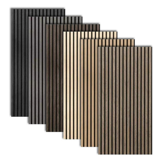 1200mmx600mm Interior Wood Veneer Slat Acoustic Panels Custom Modern Acoustic Wall Paneling-海智集-