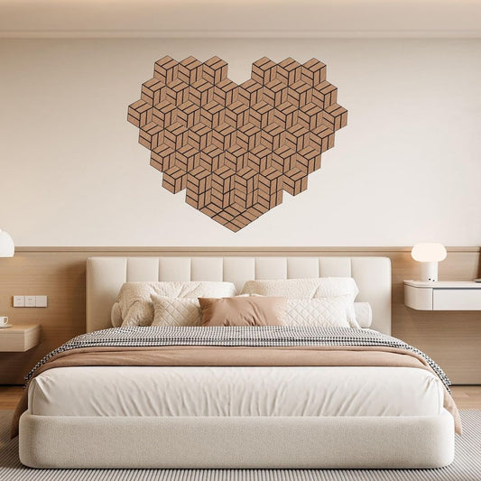 Manufacturer's wooden hexagonal veneered wood strip soundproof board for living room-海智集-