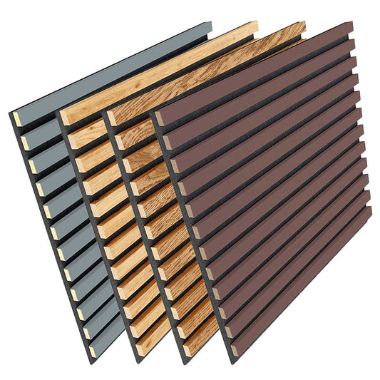 High Quality Interior 600mmx600mm Acoustic Panels Decoration MDF Acoustic Wood Wall Panels Custom Acoustical Wall Panels-海智集-