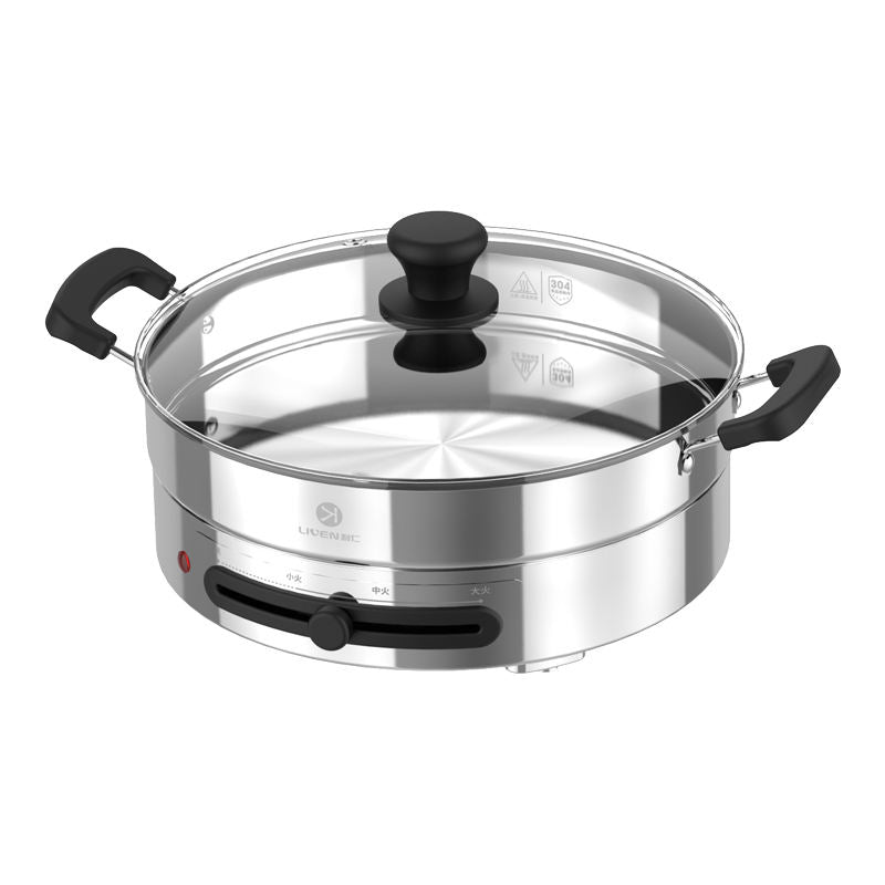 3.3L capacity household electric hot pot electric boiling pot barbecue multi-functional integrated Hot pot-海智集-
