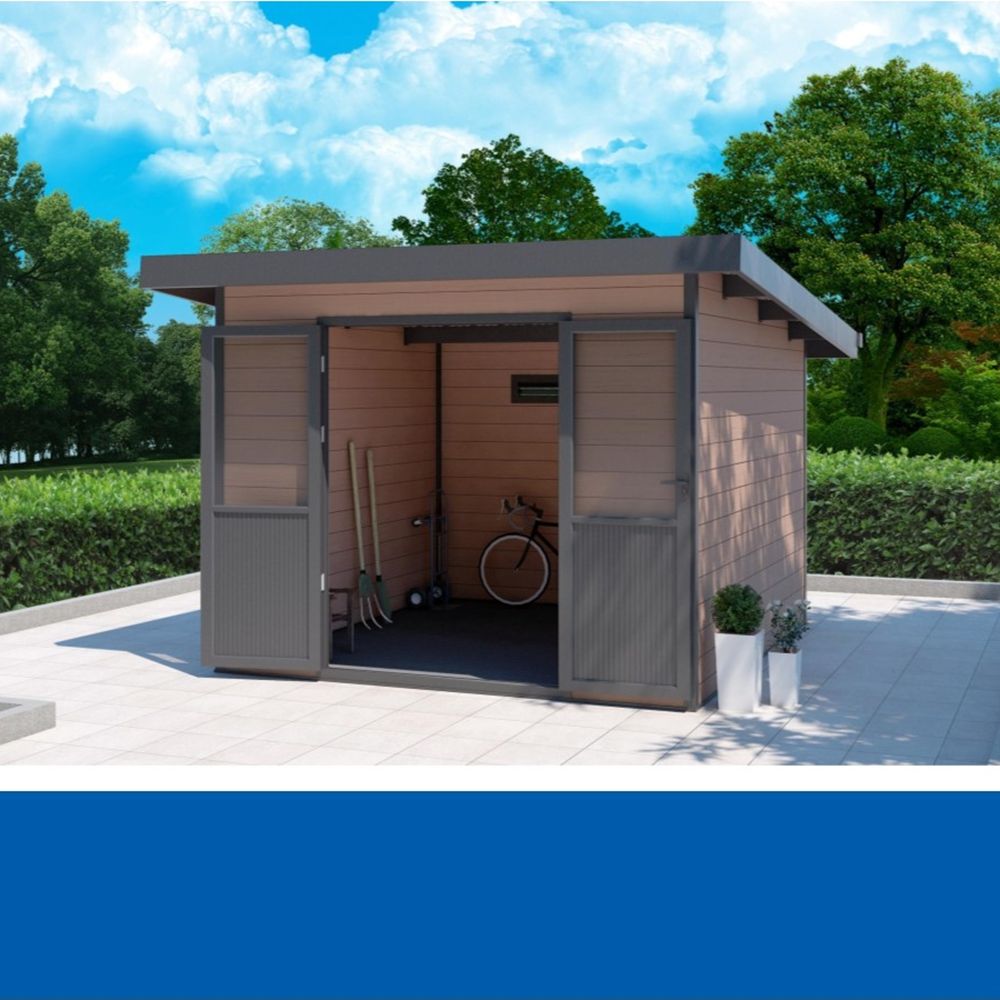 Wholesale Outdoor Garden Tools Shed Easy Assembled Waterproof Metal Rot Proof Storage Shed Backyard Tool House-海智集-