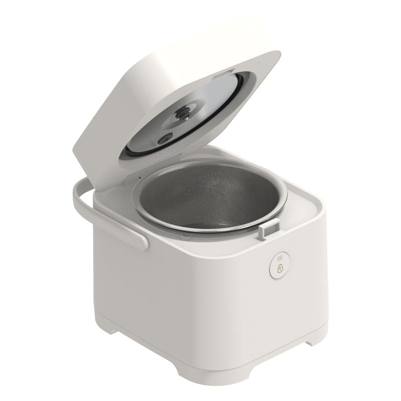Small Multi Cooker Pot Heating Electric Cooking Rice Cooker 2 Litre New Style Portable Travel Stainless Steel Cylinder 400W 220-海智集-
