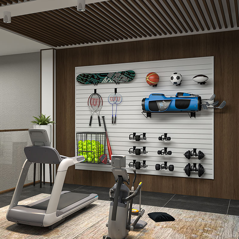 OEM Garage Tool Home Storage Slat Wall Panels Custom Interior Slatted Wall Panel Custom Wpc Slat Wall Panels
