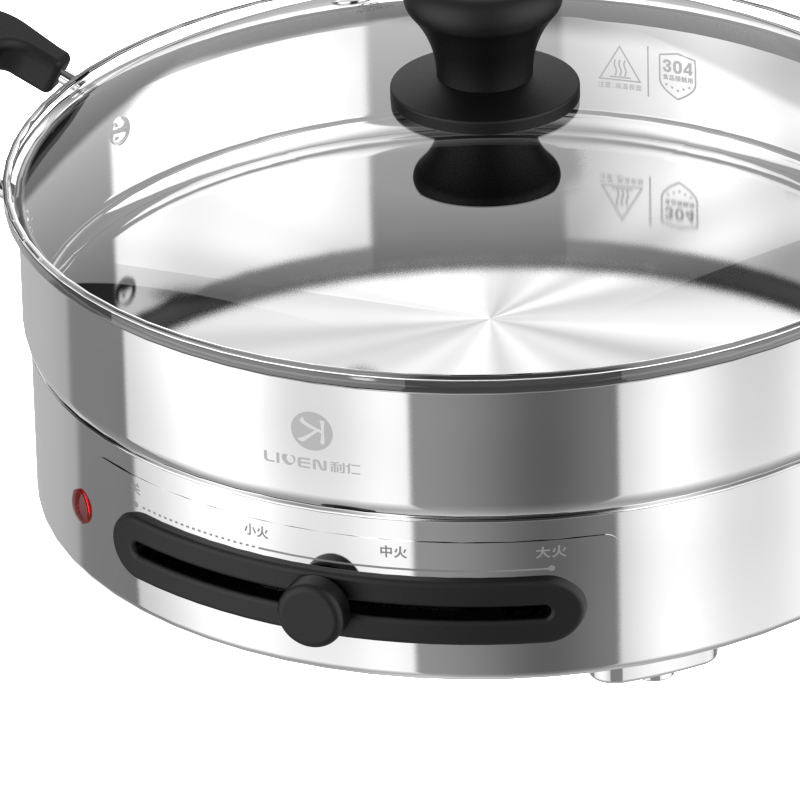 3.3L capacity household electric hot pot electric boiling pot barbecue multi-functional integrated Hot pot-海智集-