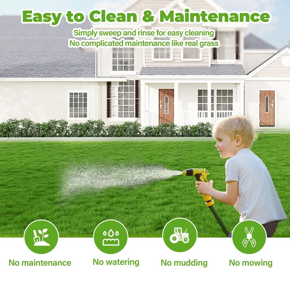 Easy Install Wear Resistant Artificial Grass Tiles for Commercial Residential Use-海智集-