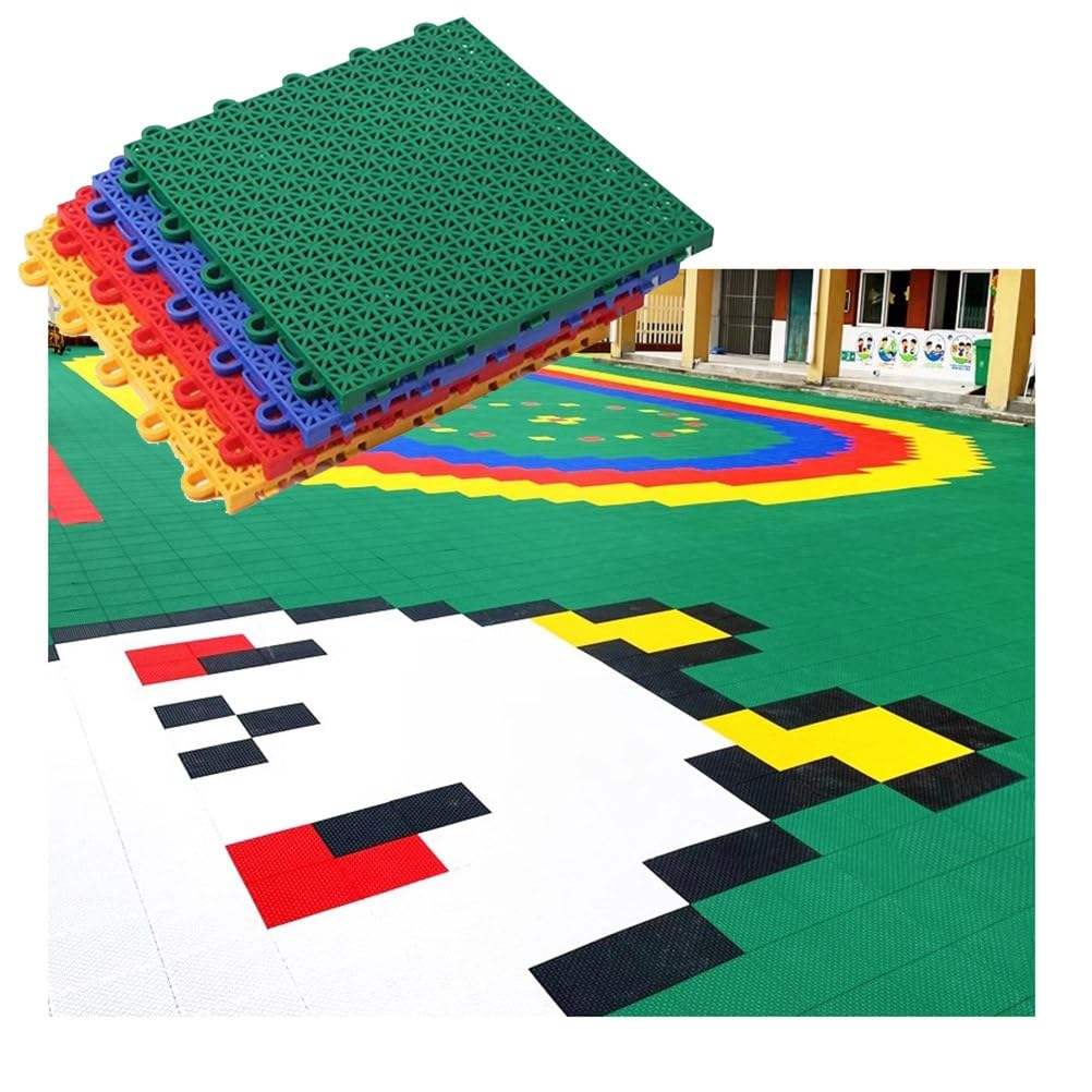 High Density DIY PP Suspended Floor UV Resistant Plastic Flooring for Playground-海智集-