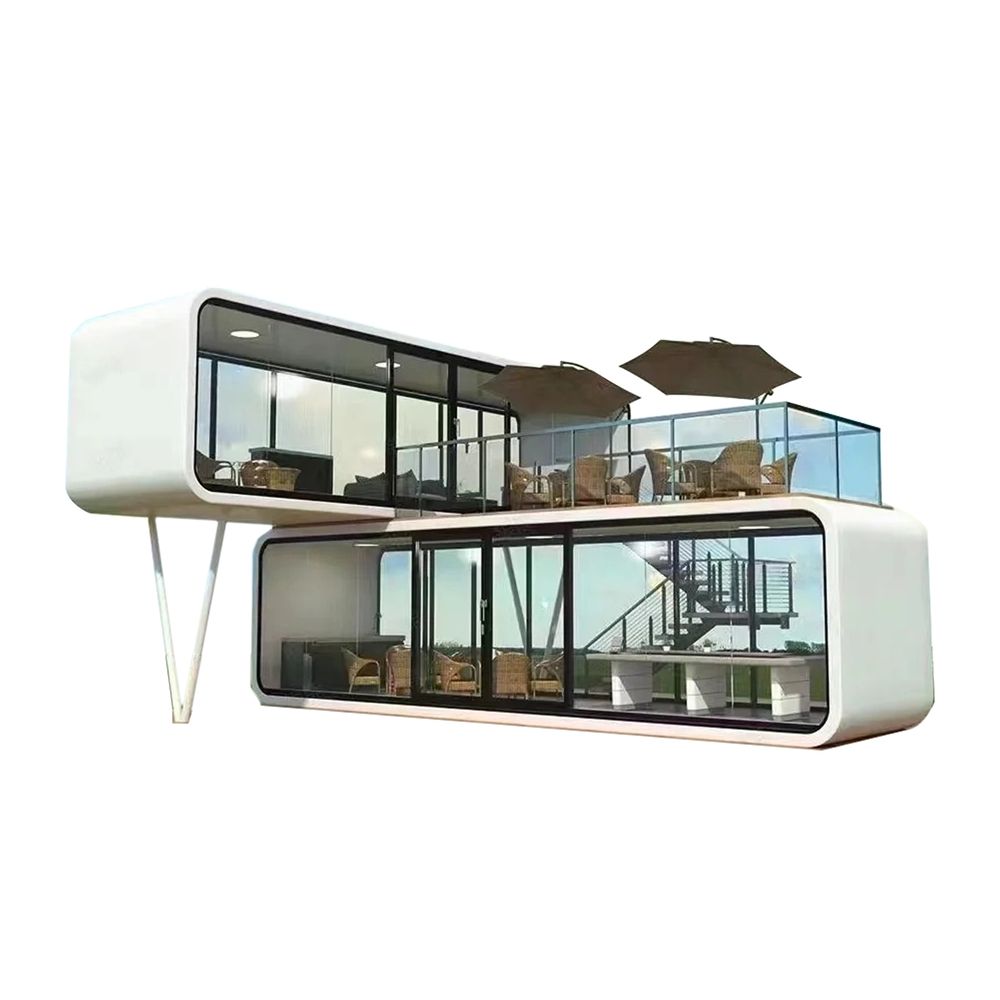 Modern Prefab Pod House Steel Space Capsule Style for Hotel Outdoor-海智集-