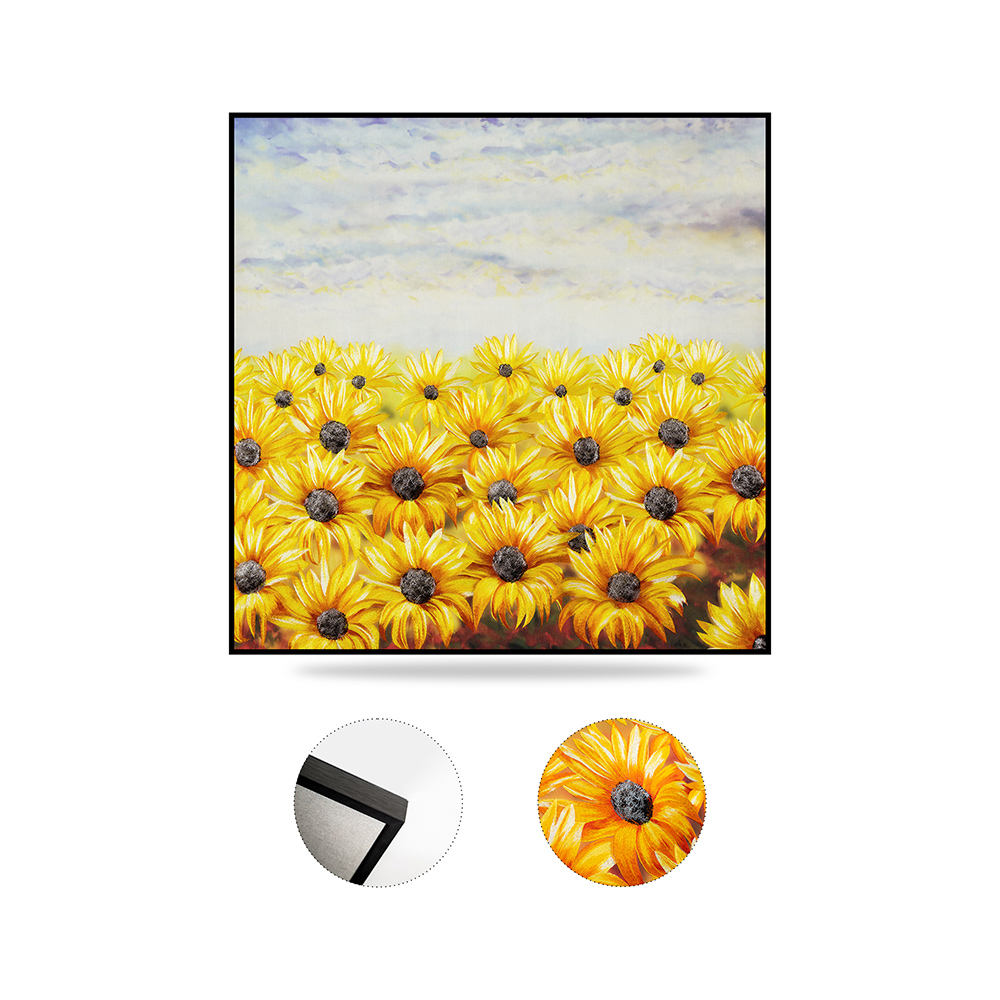 Van Gogh Sunflowers Embroidery Art Painting Premium Embroidery Art Painting for Modern Home Art Lover Gifts-海智集-