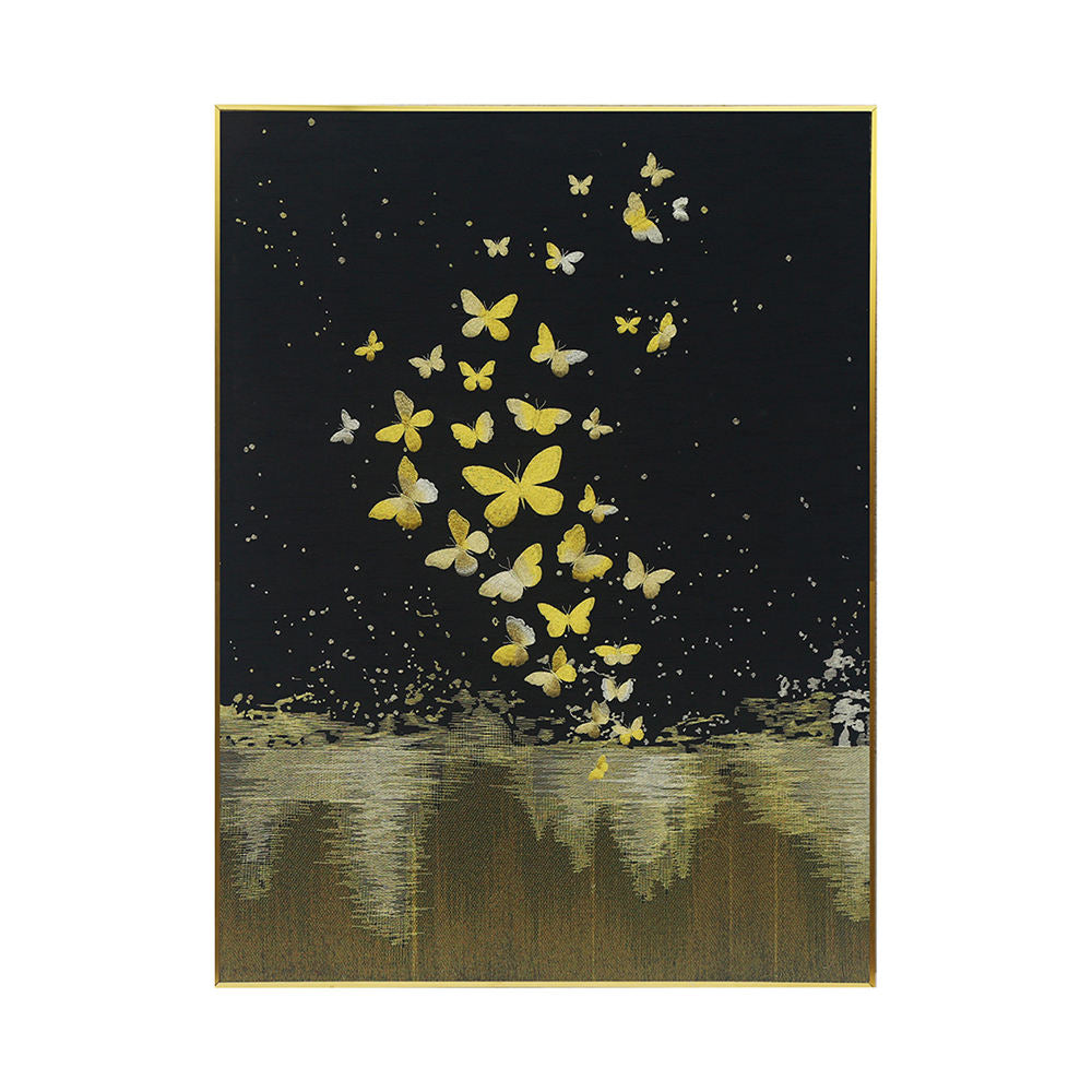 High Quality Embroidery Craft Animal Pattern Living Room Wall Paintings Custom Luxurious Home Wall Hanging Art Painting-海智集-