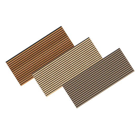 High Quality Modern Interior Acoustic Wood Wall Panel Decoration MDF Acustic Wall Panel Custom Wooden Sound Absorbing Panels-海智集-