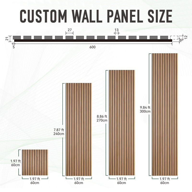 High Quality Modern Interior Studio Decoration Wooden Slats Wall Panels Custom Grooved Wooden Acoustic Wall Panel-海智集-