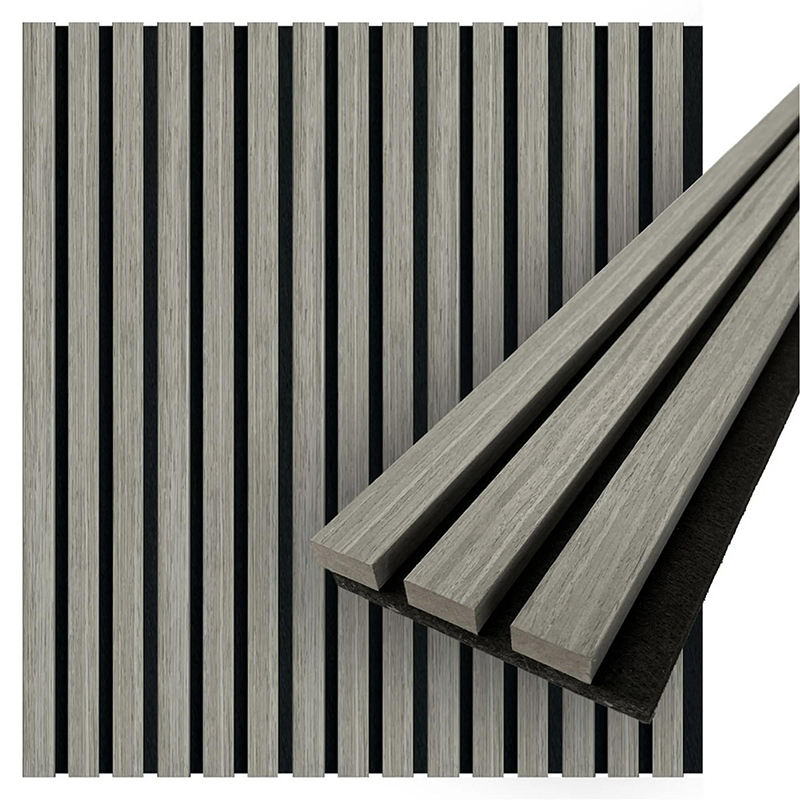 High Quality Modern Interior Acoustic Wood Wall Panel Decoration MDF Acoustic Panel Custom Wooden Acoustical Wall Panels-海智集-