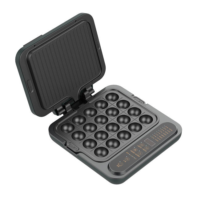 Electric Grill 2100W Multifunction Portable Home Foldable Non-Stick Split Pot Smokeless Barbecue Pan electric griddle pan-海智集-