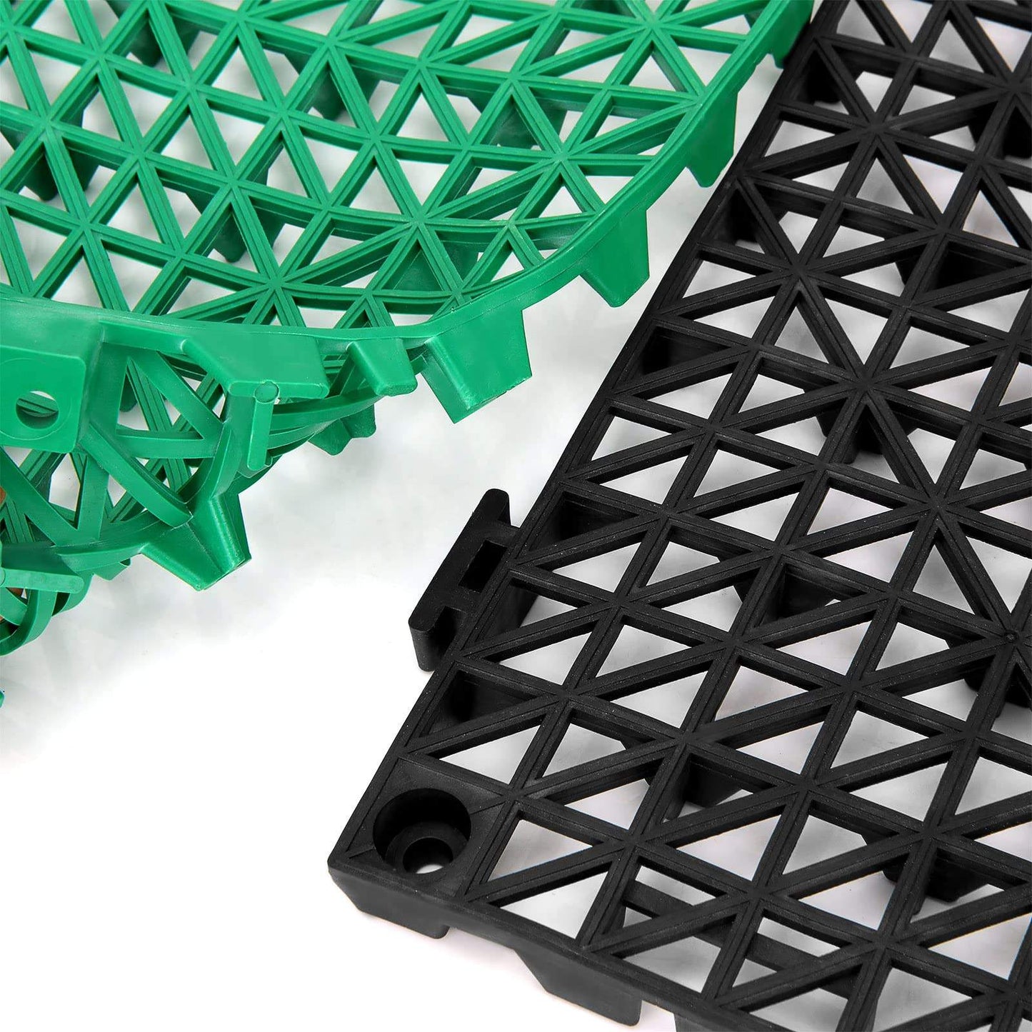 Durable Plastic Interlocking Modular Flooring Tile Shock Absorbent PP Suspended Floor Non Toxic Plastic Flooring for Kids Room-海智集-