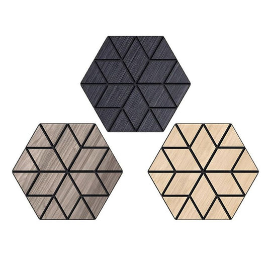 High-density sound-absorbing board hexagonal soundproof wall panels for offices-海智集-