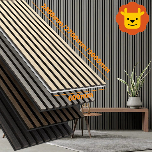 High Quality Modern Interior Studio Decoration Wood Acoustic Timber Wall Panels Custom Grooved Acoustic Wall Panel-海智集-