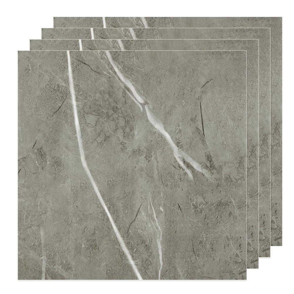 Free Sample PVC Floor Peel and Stick Vinyl Fireproof Marble Tile for Hotel Restaurant-海智集-