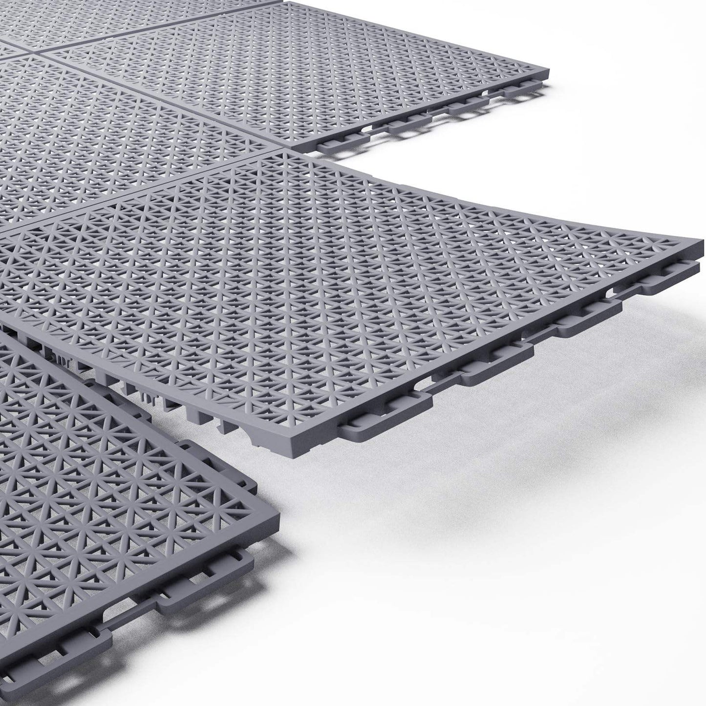 High Density DIY PP Suspended Floor UV Resistant Plastic Flooring for Playground-海智集-