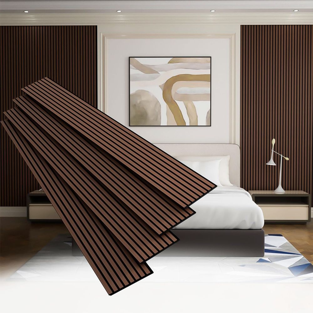 The detachable slat sound insulation board, slat wall panel, wooden slat wall panel, and the interior of the tile-海智集-