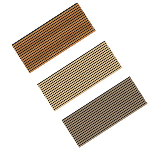 High Quality Modern Interior Acoustic Wood Panell Decoration MDF Acustic Wall Panel Custom Wooden Sound Absorbing Panels-海智集-