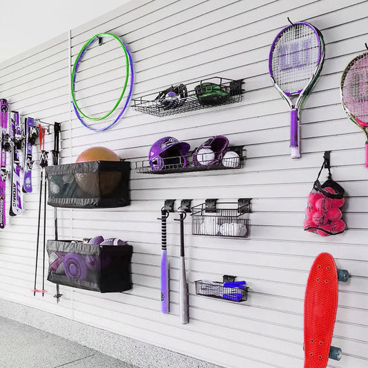 OEM 1890mmx73.7mmx17.7mm Garage Wall and Home Storage System Wall Board Custom Garage Tool Organizer Wpc Slat Wall Panels-海智集